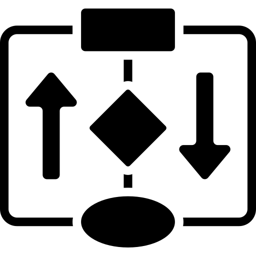 diagrama de fluxo Basic Miscellany Fill Ícone