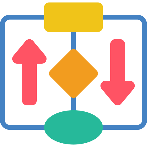 diagrama de fluxo Basic Miscellany Flat Ícone