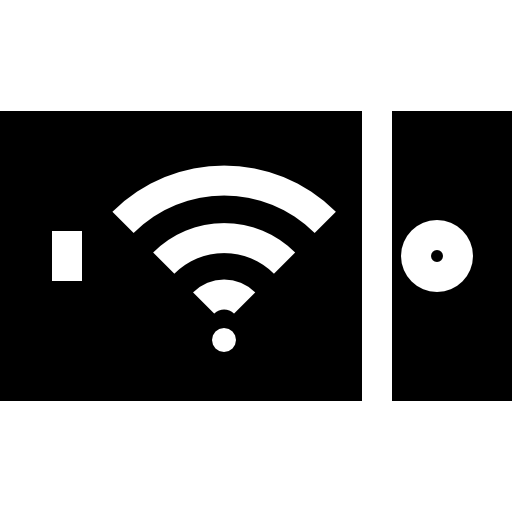 wi-fi Basic Straight Filled Ícone