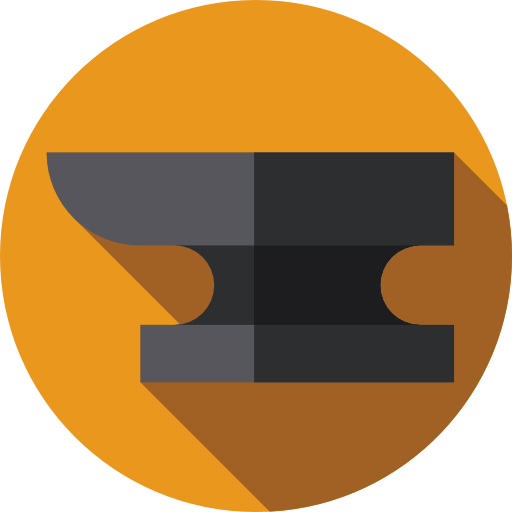 Anvil Flat Circular Flat icon