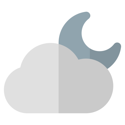 Cloudy night Generic Flat icon