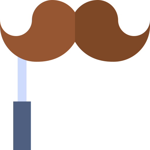 moustache Basic Straight Flat Icône