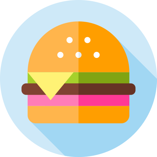 burgery Flat Circular Flat ikona