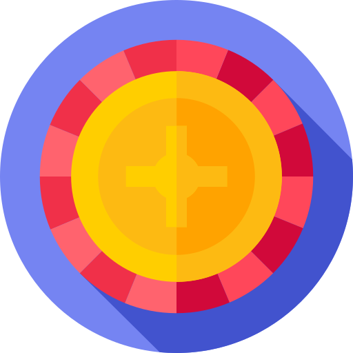 Casino Flat Circular Flat icon