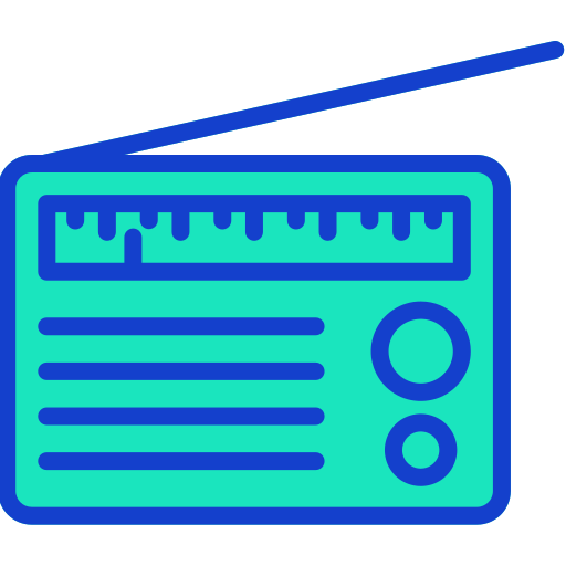 radio Generic Outline Color icon