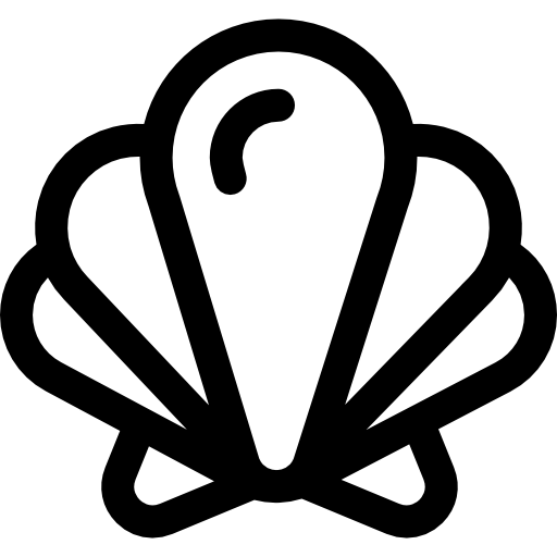 muszla Basic Rounded Lineal ikona