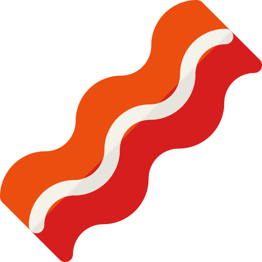 bacon Basic Rounded Flat Ícone