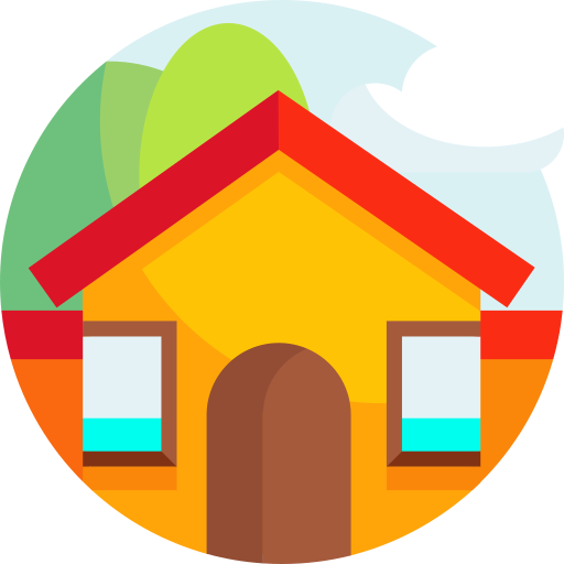 House Detailed Flat Circular Flat icon