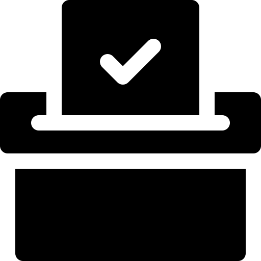 głosować Basic Rounded Filled ikona