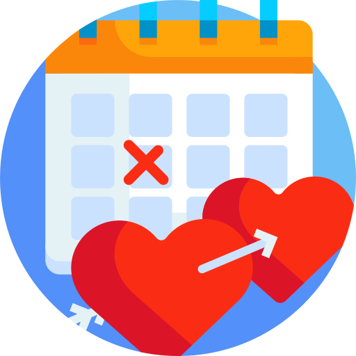 Date Detailed Flat Circular Flat icon