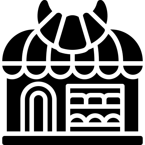 bakkerij Generic Glyph icoon