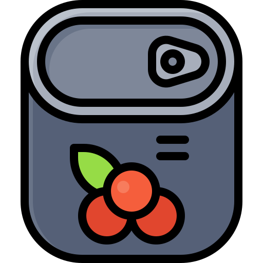 缶詰食品 Generic Outline Color icon