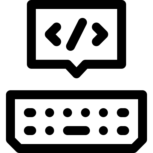 kodowanie Basic Rounded Lineal ikona