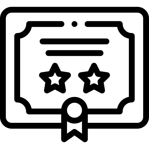 certyfikat Detailed Rounded Lineal ikona