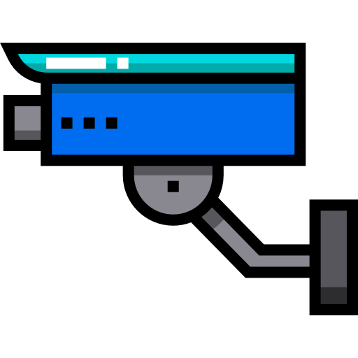 cctv Detailed Straight Lineal color icon