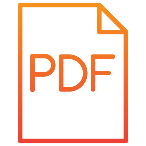 pdf Generic Gradient icon