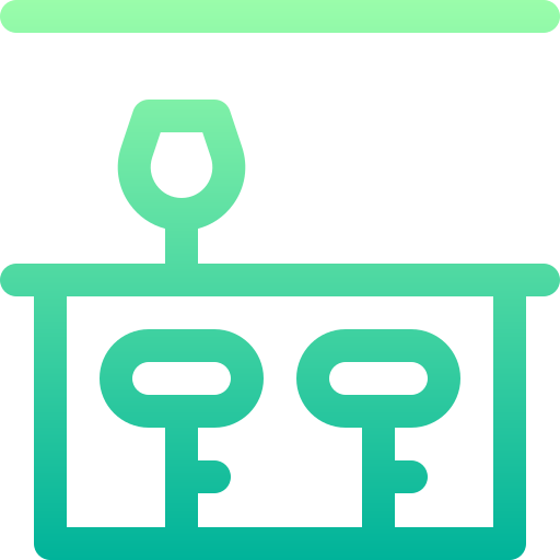 bar Basic Gradient Lineal color icon