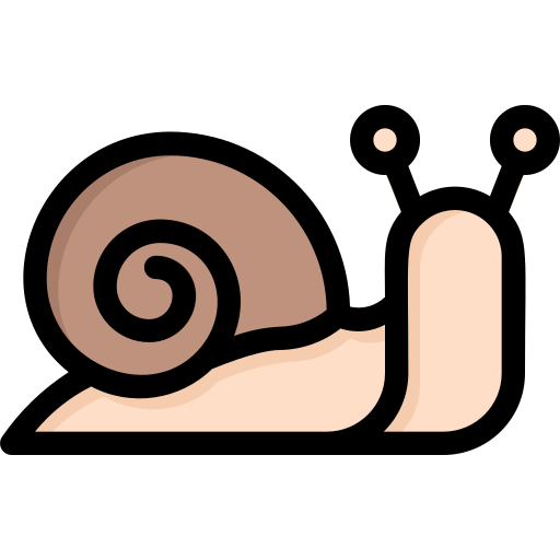 Snail Generic Outline Color icon