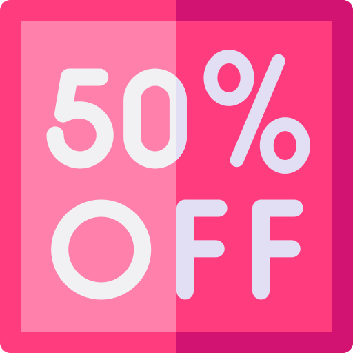 50 % Basic Rounded Flat icon