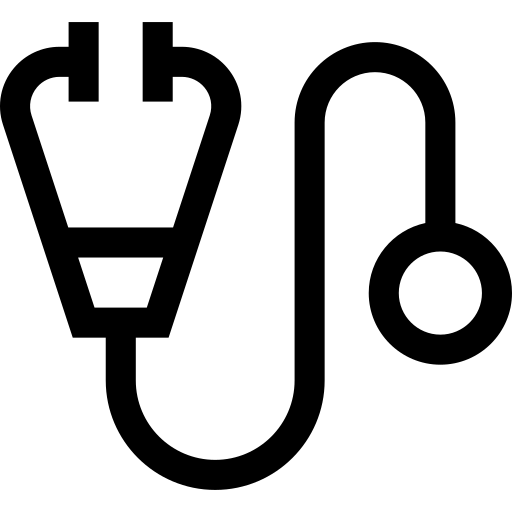 stéthoscope Basic Straight Lineal Icône