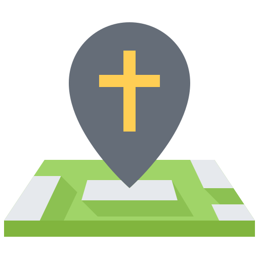 Church Coloring Flat icon