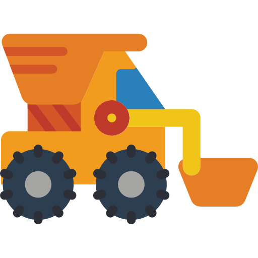 Digger Basic Mixture Flat icon