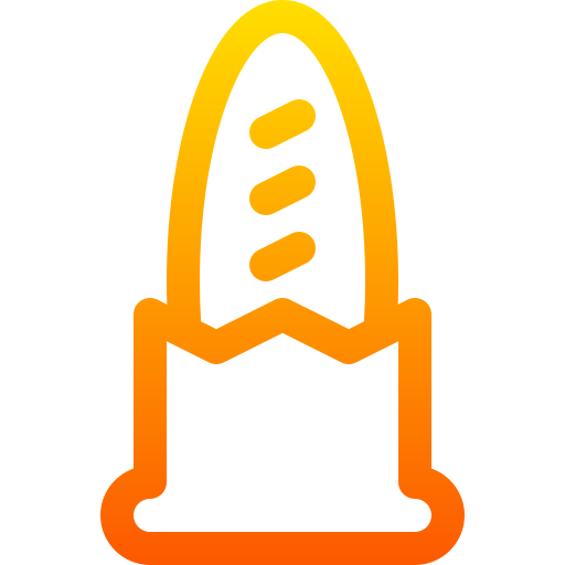 Хлеб Basic Gradient Lineal color иконка