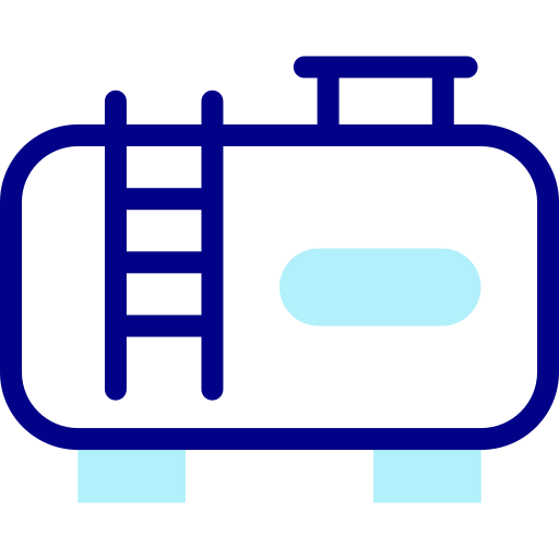 tanker Detailed Mixed Lineal color icoon