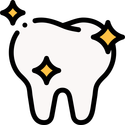 Tooth Detailed Rounded Lineal color icon