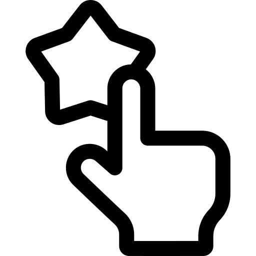 star Basic Rounded Lineal Icône