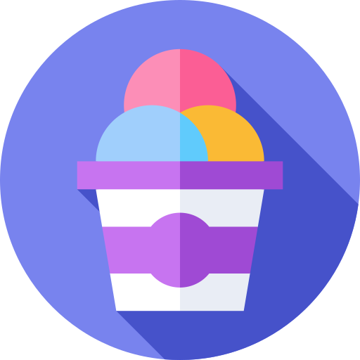 eiscreme Flat Circular Flat icon