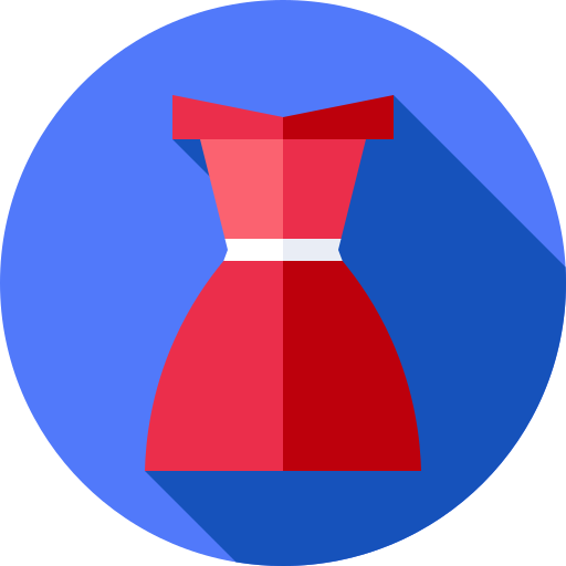 kleid Flat Circular Flat icon