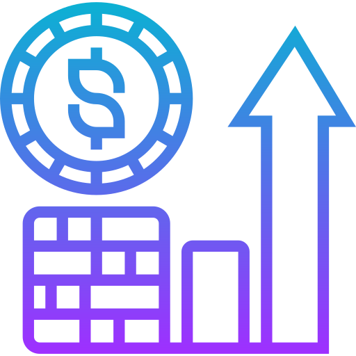 kapitalrendite Meticulous Gradient icon