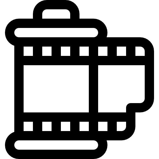 striscia di pellicola Basic Rounded Lineal icona