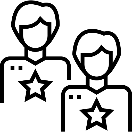 acteurs Detailed Straight Lineal Icône