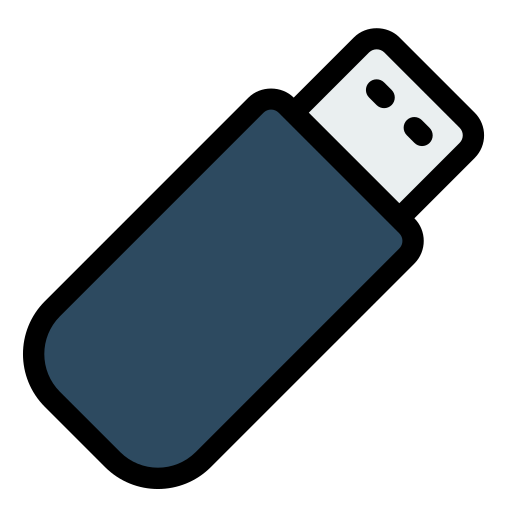 flash-disk Generic Outline Color icon