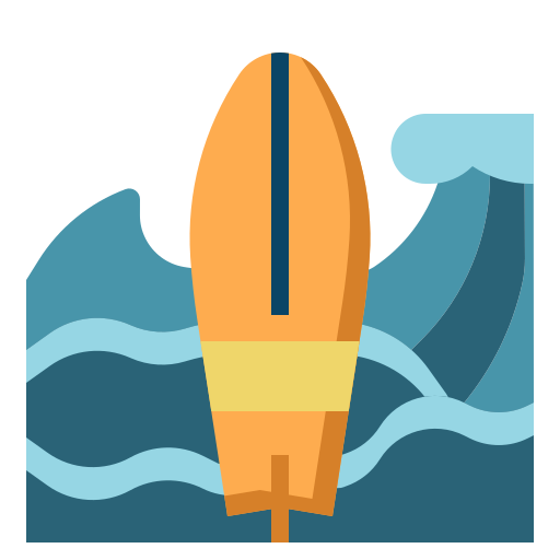 Surf board PongsakornRed Flat icon