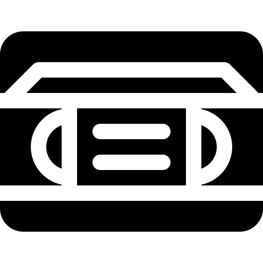 vhs Basic Rounded Filled Icône