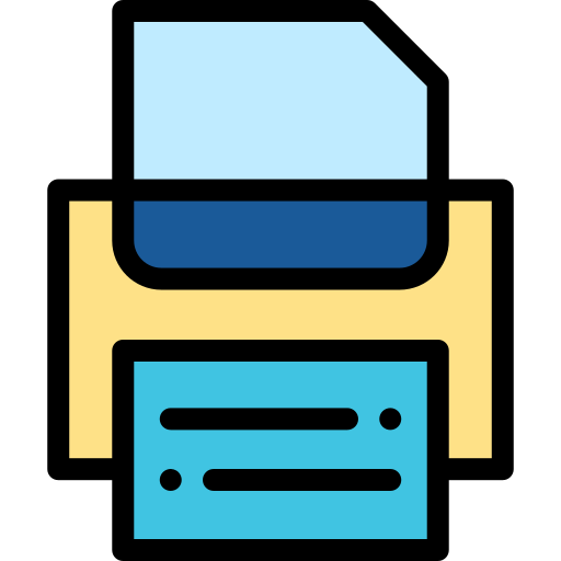 Printer Detailed Rounded Lineal color icon