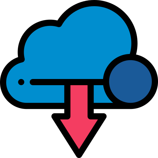 cloud computing Detailed Rounded Lineal color Icône