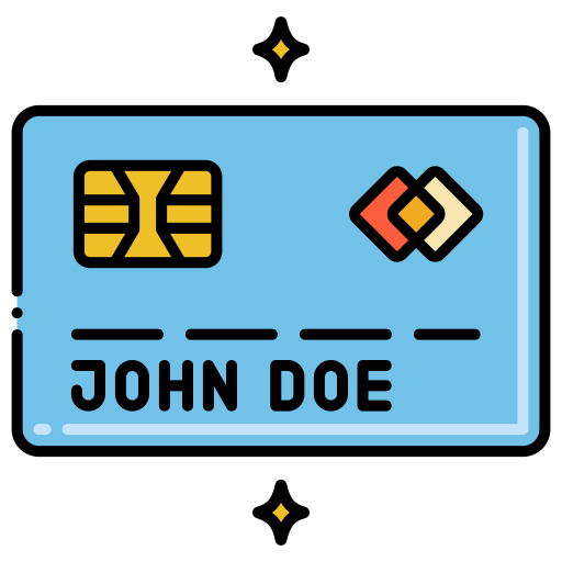 Credit card Flaticons Lineal Color icon