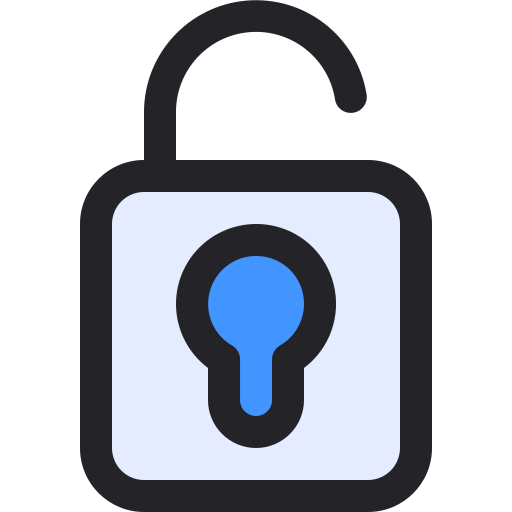 Unlocked Generic Outline Color icon