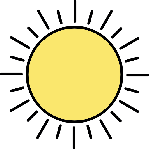 sonne Generic Thin Outline Color icon