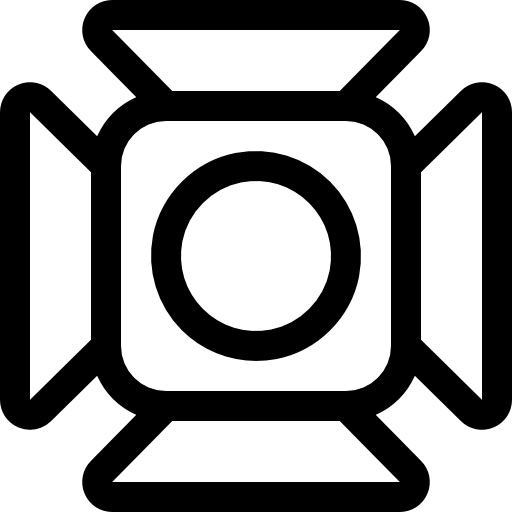 projecteur Basic Rounded Lineal Icône