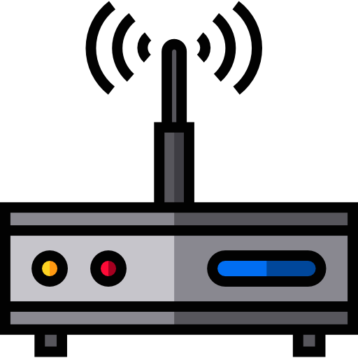 modem Detailed Straight Lineal color Ícone