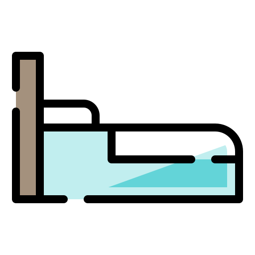 Bed Generic Outline Color icon