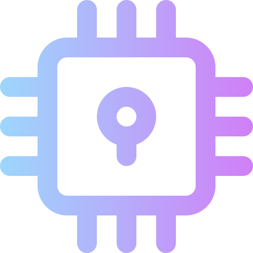 cpu Super Basic Rounded Gradient Ícone