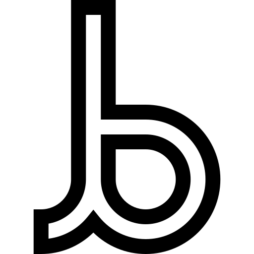 b Basic Straight Lineal icoon