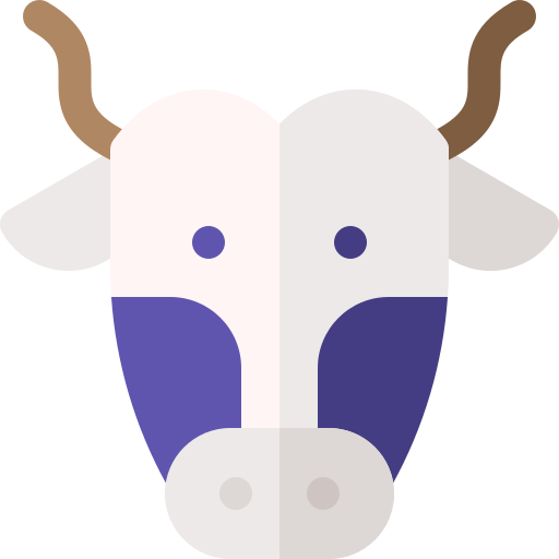 Cow Basic Rounded Flat icon