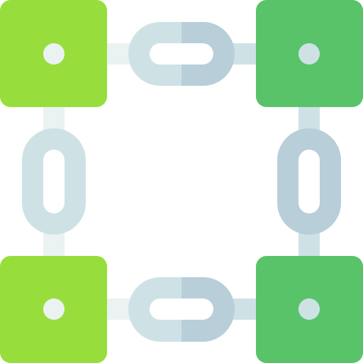 blockchain Basic Rounded Flat icon